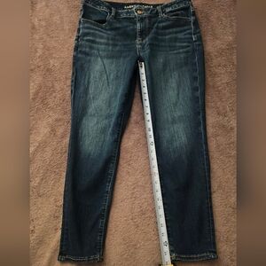 American Eagle Outfitters Dark Blue Ankle Jeans